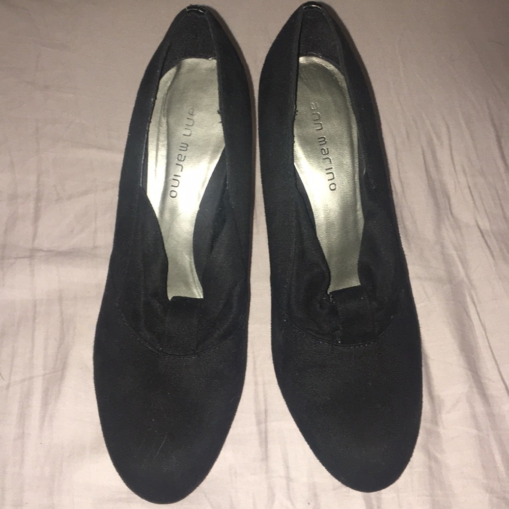 Never been worn Ann Mario black booties!